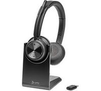 HP Poly Savi 7320 - Savi 7300 series - micro-casque - sur-oreille - DECT - sans fil - USB-A via adaptateur DECT - noir - certifié UC Noir G