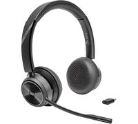 HP Poly Savi 7320 UC DECT Micro-casque supra-auriculaire DECT Stereo noir Suppression du bruit du microphone volume réglable, mise en sourdine du microphone