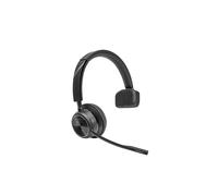 HP Poly Savi 7410 Office Monaural DECT 1880-1900 MHz Headset Sans fil Arceau Appels/Musique Bluetooth Socle de chargement Noir