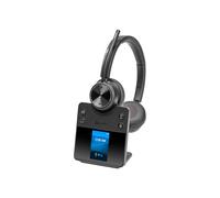Plantronics Micro-casque sans fil Poly Savi 7420 Stereo DECT Bluetooth 5.2 13h Noir
