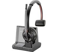 HP Poly Savi 8210-M Micro-casque supra-auriculaire DECT, Bluetooth Stereo noir Noise Cancelling micro-casque, volume réglable, mise en sourdine du microphone,