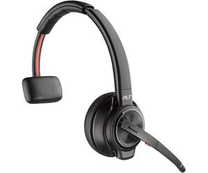 HP Poly Savi 8210 Office DECT 1880-1900 MHz Single Ear Headset Sans fil Arceau Bureau/Centre d'appels Bluetooth Socle de chargement Noir