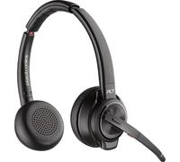 Poly W8220/A, UC Casque Sans fil Arceau Bureau/Centre d'appels Bluetooth Noir