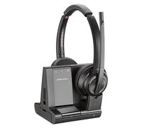 HP Poly Savi 8220 Office - Micro-casque - sur-oreille - DECT - sans fil - Suppresseur de bruit actif - noir