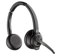 Poly Savi 8220 - Micro-casque stéréo sans fil USB-A certifié pour UC (avec socle de chargement DECT)