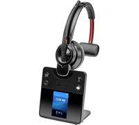 HP Poly Savi 8410 Office Micro-casque supra-auriculaire DECT, Bluetooth Mono noir Noise Cancelling volume réglable, mise en sourdine du microphone ordinateur