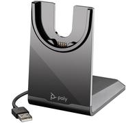 Poly Socle de charge - Voyager 43/Focus 2 - USB-A - Chargement sans fil - Noir
