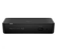 HP Poly Studio A2 Pont Audio avec câble CAT6A et câble d'extension de microphone et plaque de montage