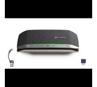 HP Poly Sync 20+M Speakerphone Bluetooth 5.1 USB-C/A, Autonomie 20h, Réduction de Bruit, Compatible Windows/macOS, Noir, B95VLAA