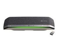 HP Poly Sync 40+ - Haut-parleur intelligent - Bluetooth - sans fil, filaire - USB-A, USB-C - noir, argent - certifié Zoom Noir, Argent, Noir, Argent G