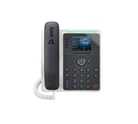 HP Poly Téléphone IP Poly Edge E220 compatible PoE, Téléphone IP, Noir, Combiné filaire, 4 lignes, IPS, 7,11 cm (2.8') 82M87AA