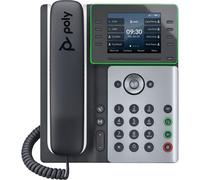 HP Téléphone IP Poly Edge E320 – PoE, Bluetooth, conférence 3 voies, SIP – Bleu nuit/Blanc