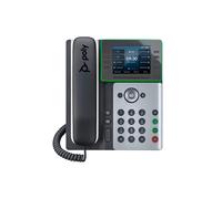 HP Poly Téléphone IP Poly Edge E350 compatible PoE, Téléphone IP, Noir, Combiné filaire, 8 lignes, IPS, 8,89 cm (3.5') 82M89AA