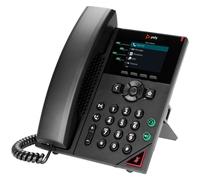 HP Poly Téléphone IP Poly VVX 250 à 4 lignes et compatible PoE
