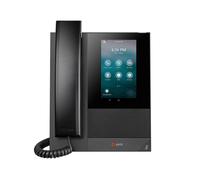 HP Poly Téléphone multimédia professionnel Poly CCX 400 avec Open SIP et compatible PoE, Téléphone IP, Noir, Combiné filaire, Android 12, 24 lignes, L