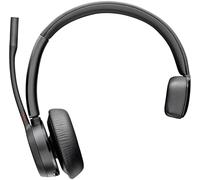 HP Poly Voyager 4310 USB-A Headset +BT700 Dongle Micro-casque supra-auriculaire Bluetooth Mono noir Noise Cancelling volume réglable, mise en sourdine du