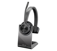 Micro-casque monaural POLY Voyager 4320 UC avec adaptateur USB-A BT700 et base de chargement
