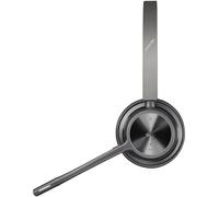 HP Poly Voyager 4320 UC Stereo Micro-casque supra-auriculaire Bluetooth Stereo noir Noise Cancelling volume réglable, avec station daccueil et de charge