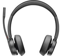HP Poly Voyager 4320 UC Stereo Micro-casque supra-auriculaire Bluetooth Stereo noir Noise Cancelling volume réglable, avec
