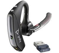 HP Poly Voyager 5200 Oreillette Bluetooth Mono noir volume réglable, Mise en sourdine du microphone, résistant à la sueur Hi-Fi