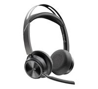 Poly Voyager Focus 2 Casque USB C certifié Microsoft Teams + adaptateur USB-C/A - Certification Microsoft Teams - Assistant Google - Siri - Stéréo - USB Type C - Filaire/sans fil - Bluetooth - 91 m -