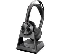 Poly Voyager Focus 2-M - Micro-casque - sur-oreille - Bluetooth - sans fil, filaire - Suppresseur de bruit actif - USB-C via un adaptateur Bluetooth