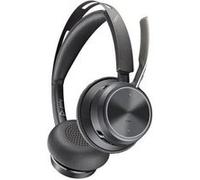 HP Poly Voyager Focus 2 Micro-casque supra-auriculaire Bluetooth Stereo noir Noise Cancelling micro-casque ordinateur