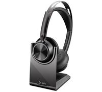 HP Poly Voyager Focus 2 - Micro-casque - sur-oreille - Bluetooth - sans fil, filaire - USB-A via adaptateur Bluetooth - noir - Certifié pour Microsoft Teams