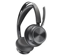 HP Poly Voyager Focus 2 - Micro-casque - sur-oreille - Bluetooth - sans fil, filaire - USB-A via adaptateur Bluetooth - noir - Certifié pour Microsoft Teams