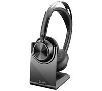HP Poly Voyager Focus 2 UC Micro-casque supra-auriculaire Bluetooth, filaire Stereo noir micro-casque, avec station d'accueil et