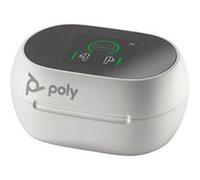 HP Poly Voyager Free 60+ UC - Écouteurs sans fil avec micro - intra-auriculaire - Bluetooth - Suppresseur de bruit actif - USB-C via un adaptateur Bluetooth - blanc sable - certifié Zoom Blanc sable G