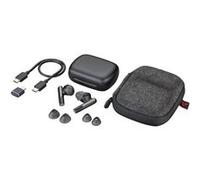 HP Poly Voyager Free 60 UC - Écouteurs sans fil avec micro - intra-auriculaire - Bluetooth - Suppresseur de bruit actif - USB-C via un adaptateur Bluetooth - noir de charbon - certifié Zoom Noir de ch