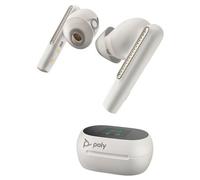 HP Poly Voyager Free 60+ UC - Écouteurs sans fil avec micro - intra-auriculaire - Bluetooth - Suppresseur de bruit actif - USB-A via adaptateur Bluetooth - blanc sable - certifié Zoom