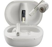 HP Poly Voyager Free 60+ UC - Écouteurs sans fil avec micro - intra-auriculaire - Bluetooth - Suppresseur de bruit actif - USB-A via adaptateur Bluetooth - blanc sable - certifié Zoom
