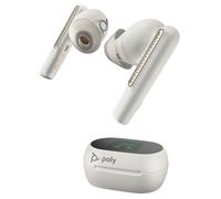 HP Écouteurs intra-auriculaires Voyager Free 60+ UC – Bluetooth, ANC, certifié Zoom – Blanc sable