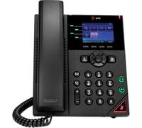 Poly téléphone de bureau IP VVX 250 OBi Edition 4 lignes SIP PoE conférence 3 voies noir