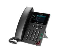 HP Poly VVX 250 - Téléphone VoIP - (conférence) à trois capacité d'appel - SRTP, SIP, SDP, RTP - 4 lignes - noir