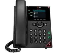 HP Poly VVX 250 - Téléphone VoIP - (conférence) à trois capacité d'appel - SRTP, SIP, SDP, RTP - 4 lignes - noir Noir G