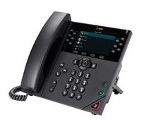 HP Poly VVX 450 - Téléphone VoIP - (conférence) à trois capacité d'appel - SRTP, SIP, SDP - 12 lignes - noir