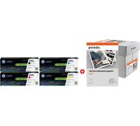 HP + Prindo Universal Papier 2500 Blatt Value Pack Noir(e) / Cyan / Magenta / Jaune / Blanc Original 220A MCVP