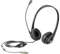 HP Professional Headset v2 - Casque (PC/jeux, binaural, noir, HP 280 G1 MT ; HP ProDesk 400 G1 : MT, SFF, DM (Mini) ; HP ProDesk 400 G2.5 SFF, MT ; HP ProDesk 405..., filaire, circulaire)