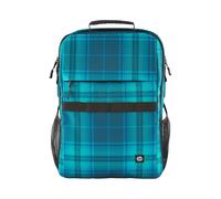 HP Sac à Dos Campus XL 7J594AA 40.9cm (16.1") Bleu Tartan Polyester & Polymousse, Dimensions 305x165x430mm, Poids 620g, 50% Plastique Recyclé Post-Consommation