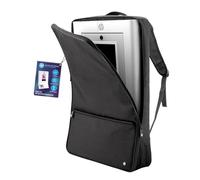 HP Sac à dos de voyage pour Sprocket Photobooth - Housse rembourrée avec sangles réglables et poche zippée avant (Noir)