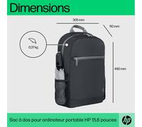 HP Sac à dos pour ordinateur portable 15,6" – gris/noir