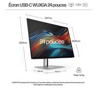 Écran WUXGA USB-C 24 pouces HP Série 7 Pro - 724pu