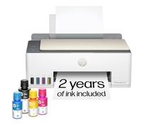 HP Smart-Tank 5000 Imprimante Tout-en-Un sans Fil avec jusqu'à 2 Ans d'encre Incluse, Impression Mobile, numérisation, Copie, Blanc, 17,11 x 14,23 x 6,19