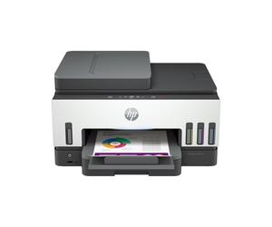 HP - Smart Tank 7605 - Multifonction, impression, copie, scan, fax, couleur, jet d'encre, A4, rectoverso uniquement en impression, chargeur adf non recto verso,15 ppm