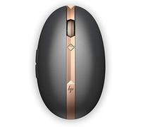 HP - Souris (Ambidextre, Laser, RF Wireless+Bluetooth+USB, 1600 DPI, 100 g, Noir, Cuivre)