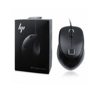HP Souris Ergonomique USB à Empreinte Digitale Plug & Play, Noir