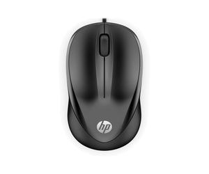 HP Souris Filaire 1000 4QM14AA#ABB - USB Type-A 1200 DPI 3 Boutons Ambidextre - Câble 1.5m - 100 x 58.5 x 39.5 mm - Noir